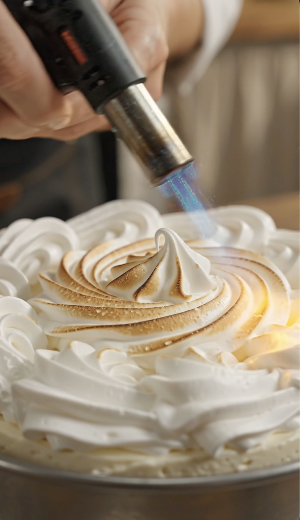 Merengue italiano para la marquesa de limón